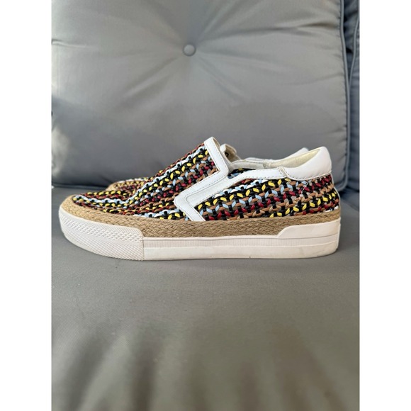 ASH Womens Pastels Colorful Woven 1" Platform Cali Slip On Sneakers 40 US9.5 - Picture 1 of 7